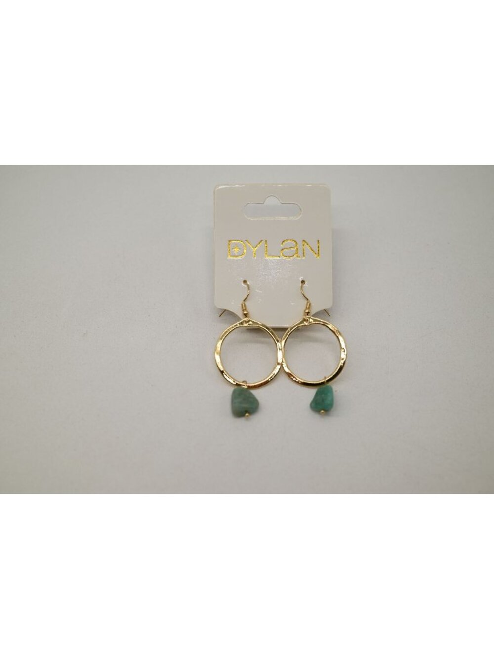 NWT Dylan Jewelry Maison Earrings Blue Sky Gold Tone Dangle Drop Boho Chic